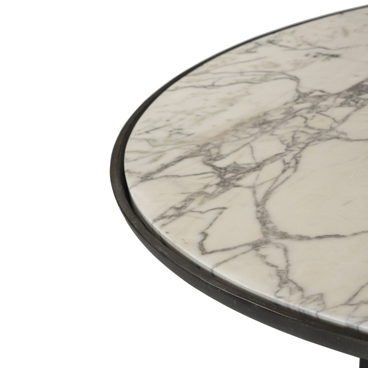 Aluminum & Marble Outdoor Coffee Table