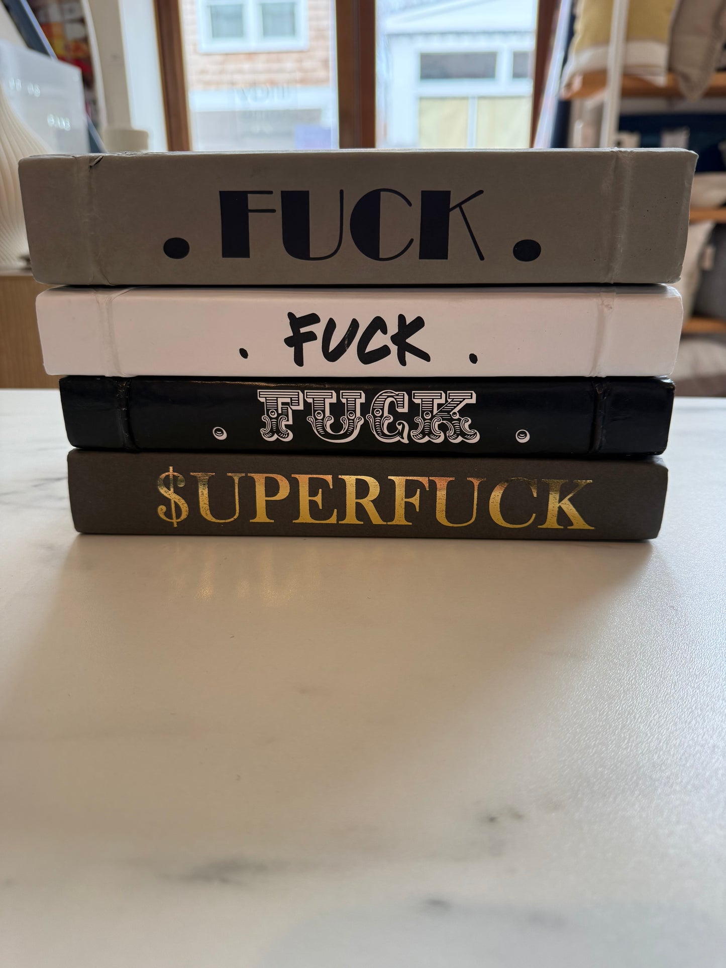 FUCK Book Decor