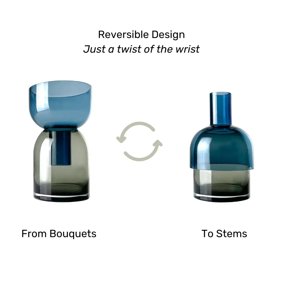 Glass Flip Vase