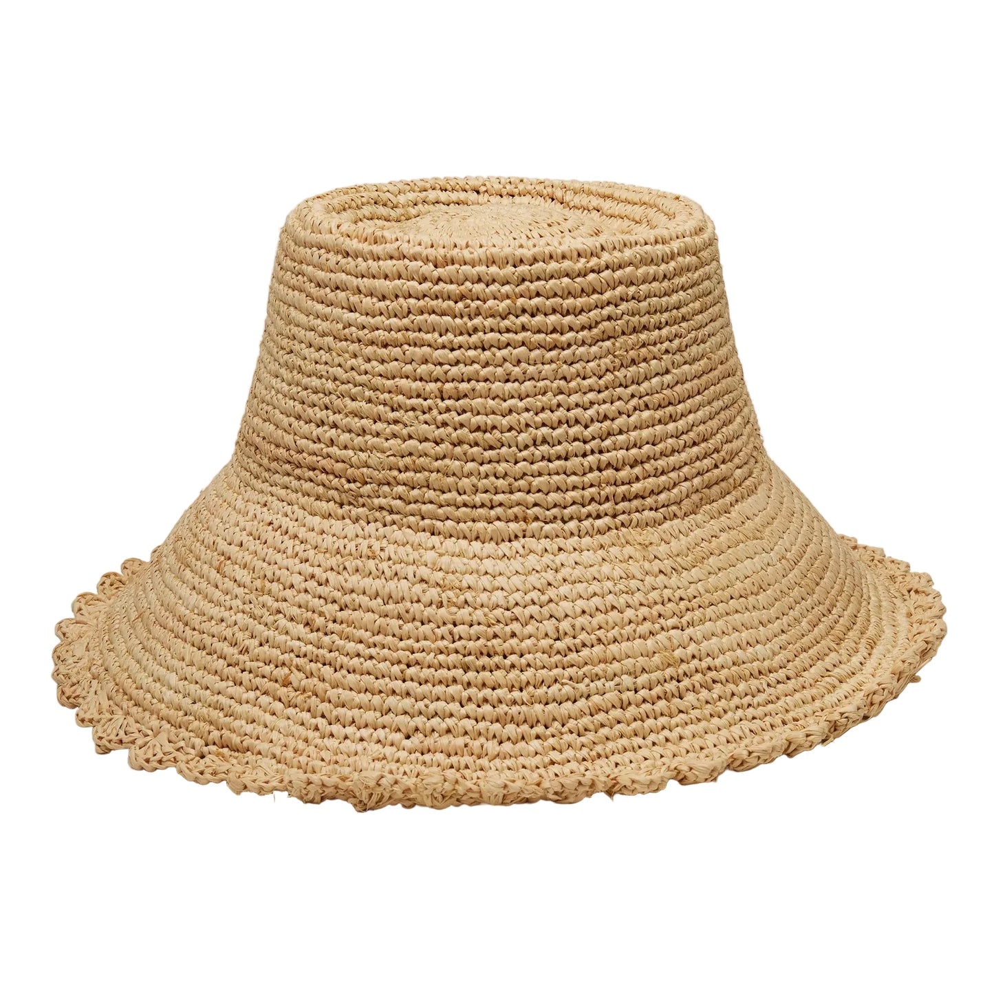 Crochet Raffia Bucket Hat