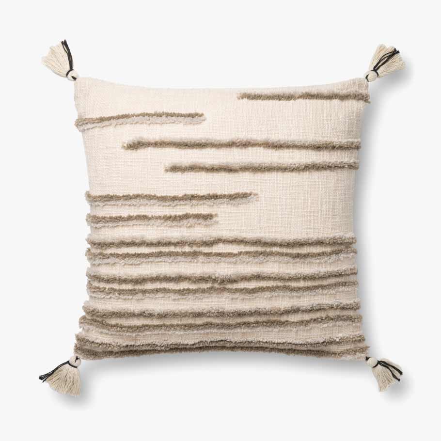 Stripe Pillow w/ Tassels
