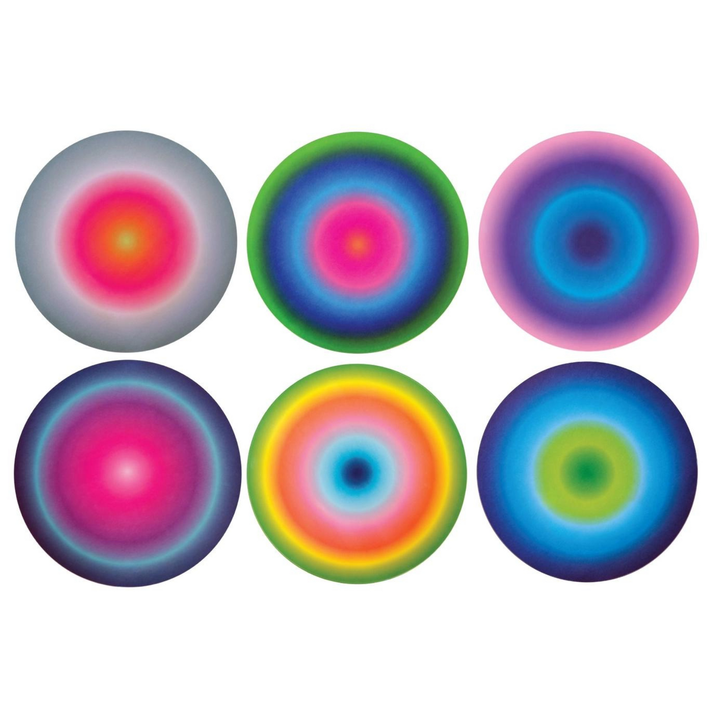 Colorful Patterned Salad Plates (Set of 6)