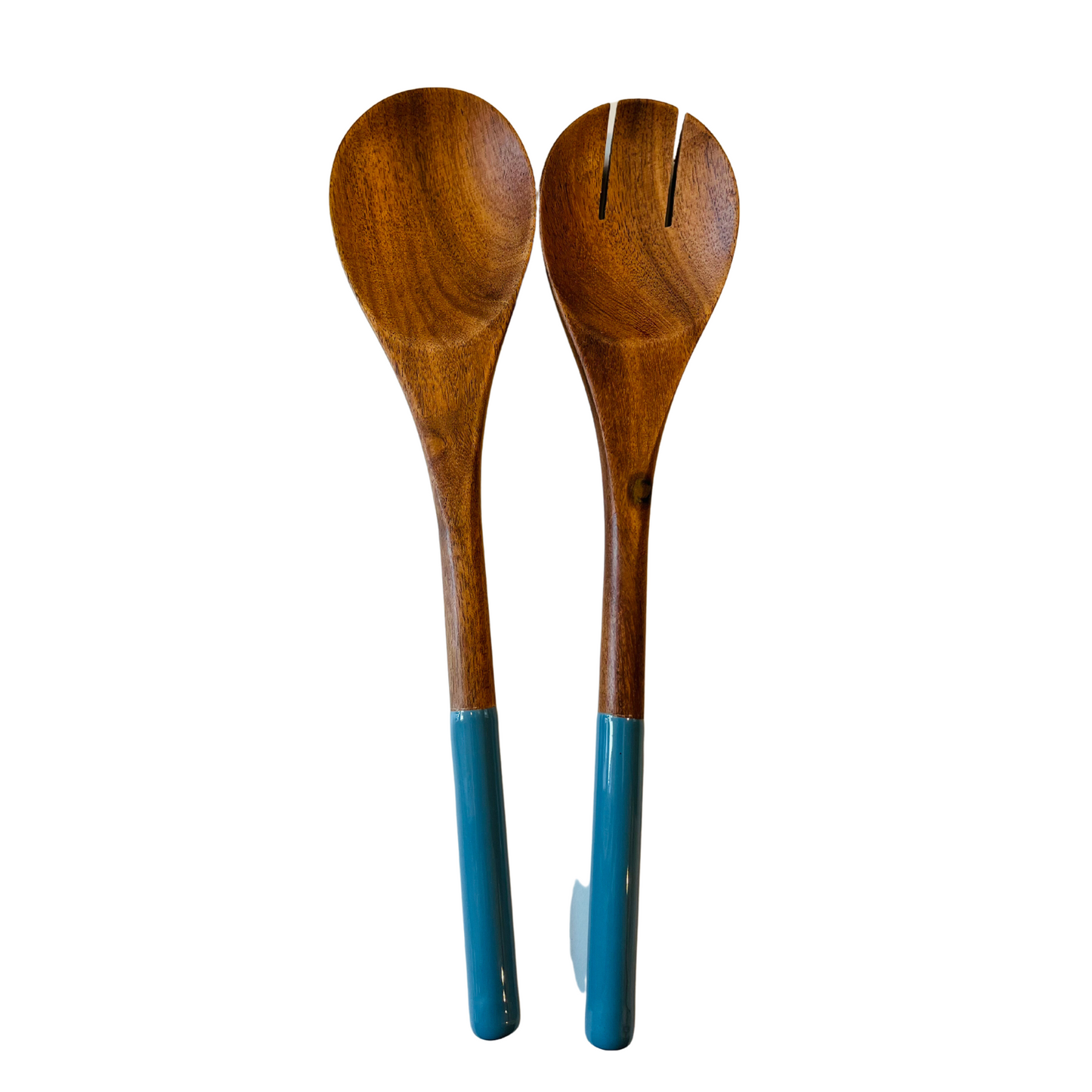 Indy Home Oval Mango Wood & Enamel Servers