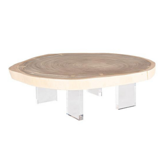 Floating Wood Coffee Table