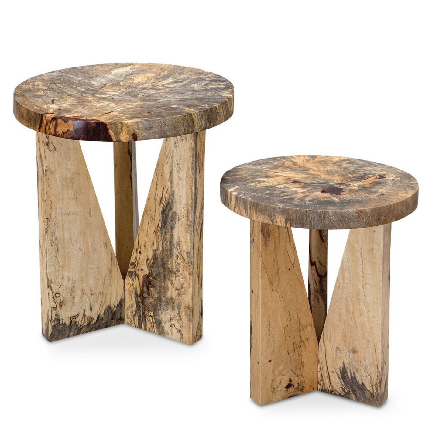 Tamarind Wood Nesting Tables (Set of 2)