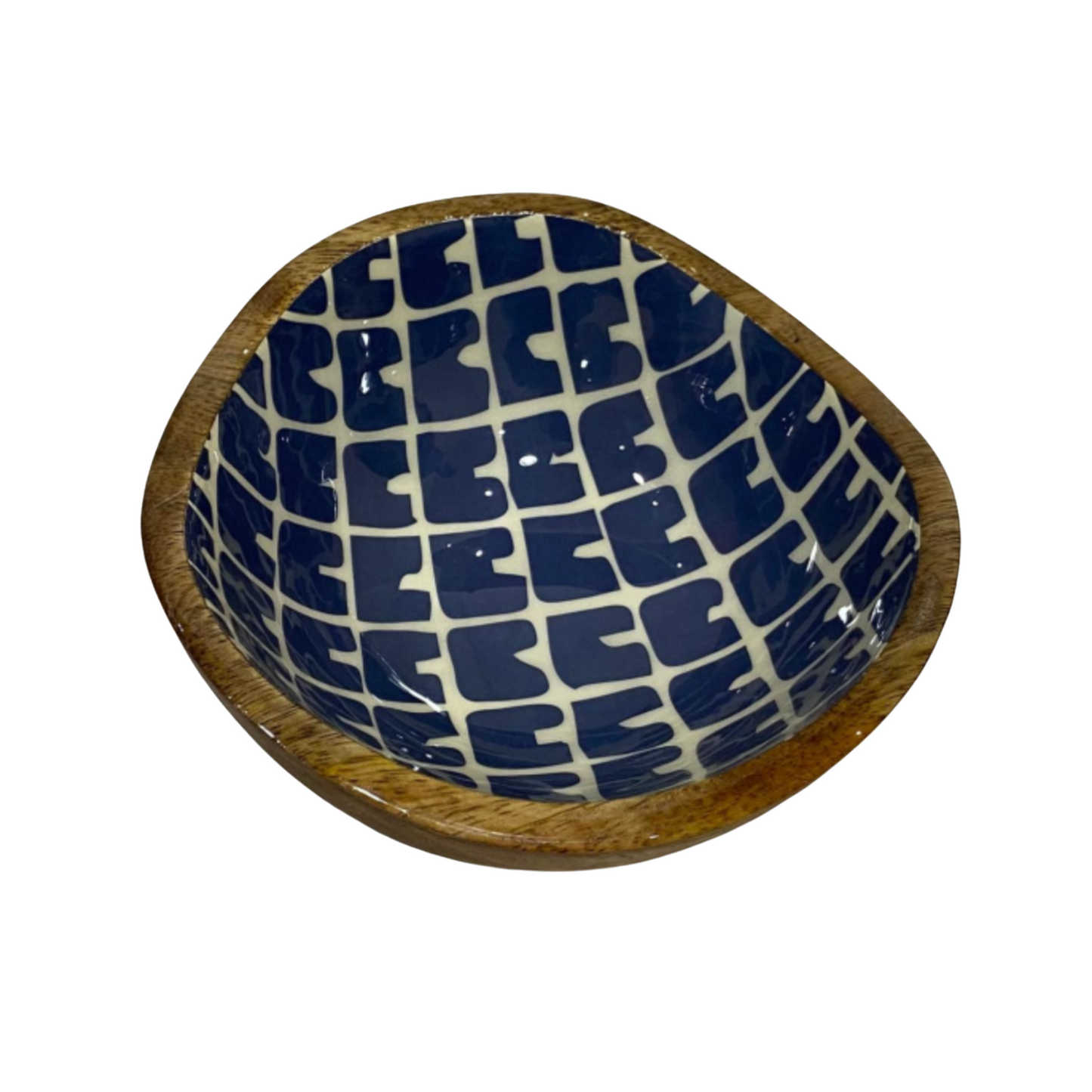 Indy Home Mango & Enamel Small Curve Bowls