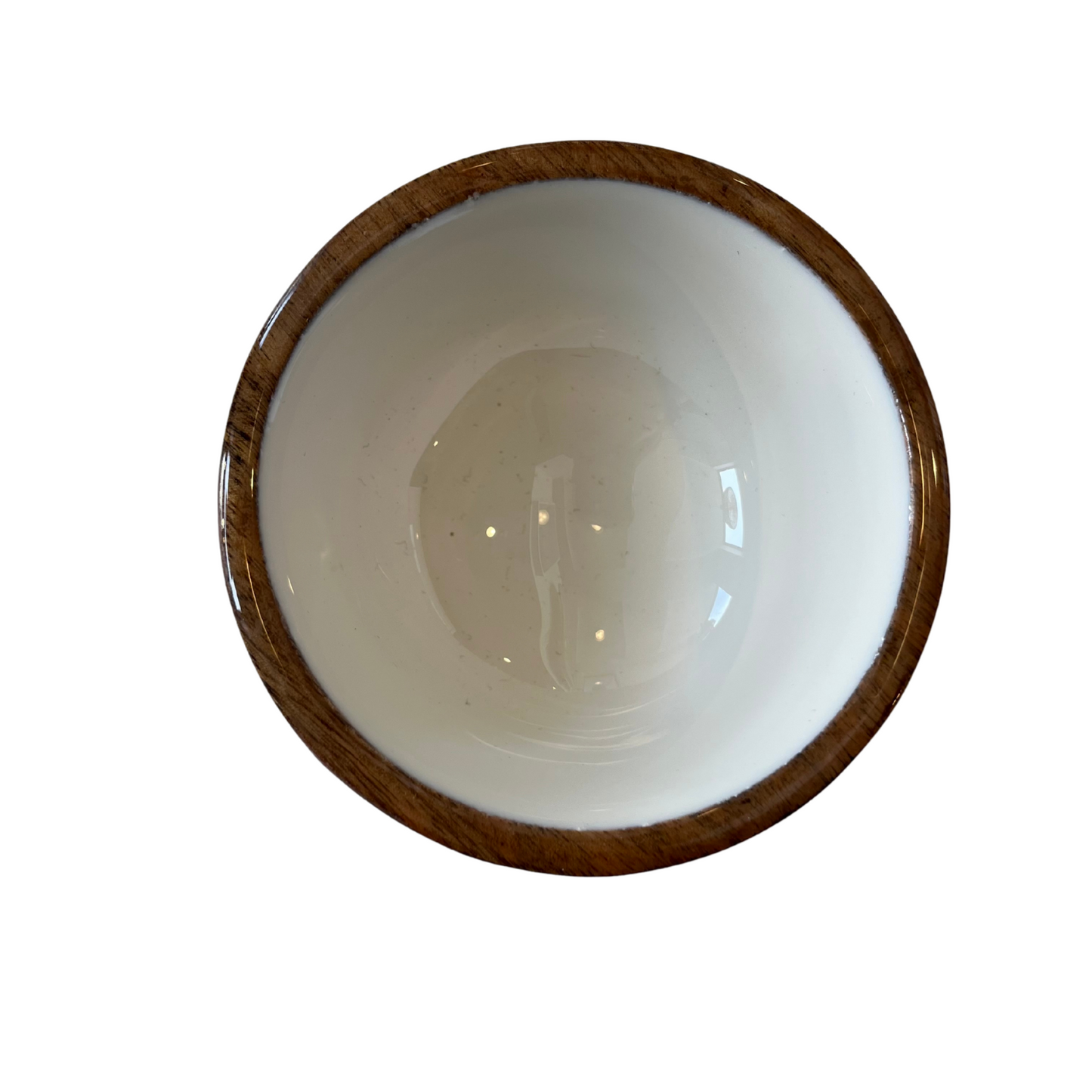 Indy Home Mango Wood & Enamel Mini Bowl