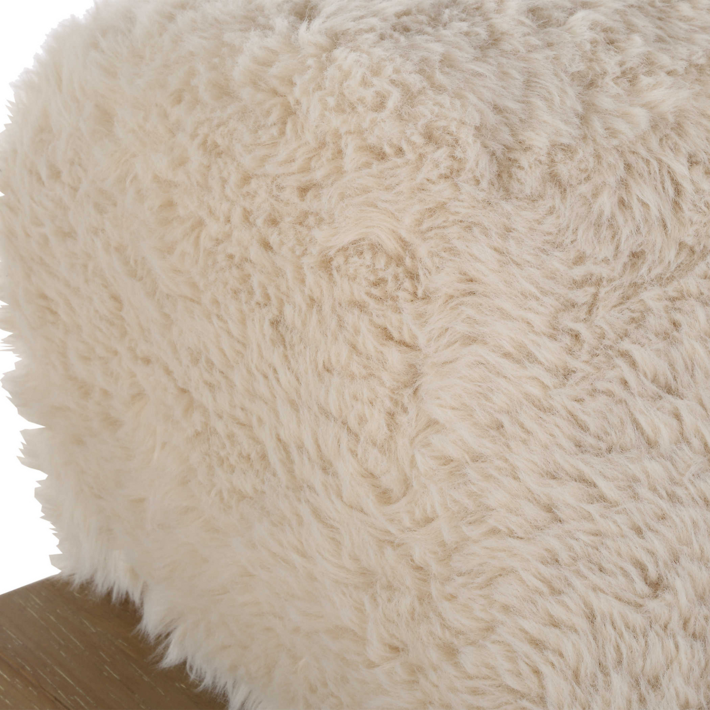 Faux Sheepskin Accent Chair