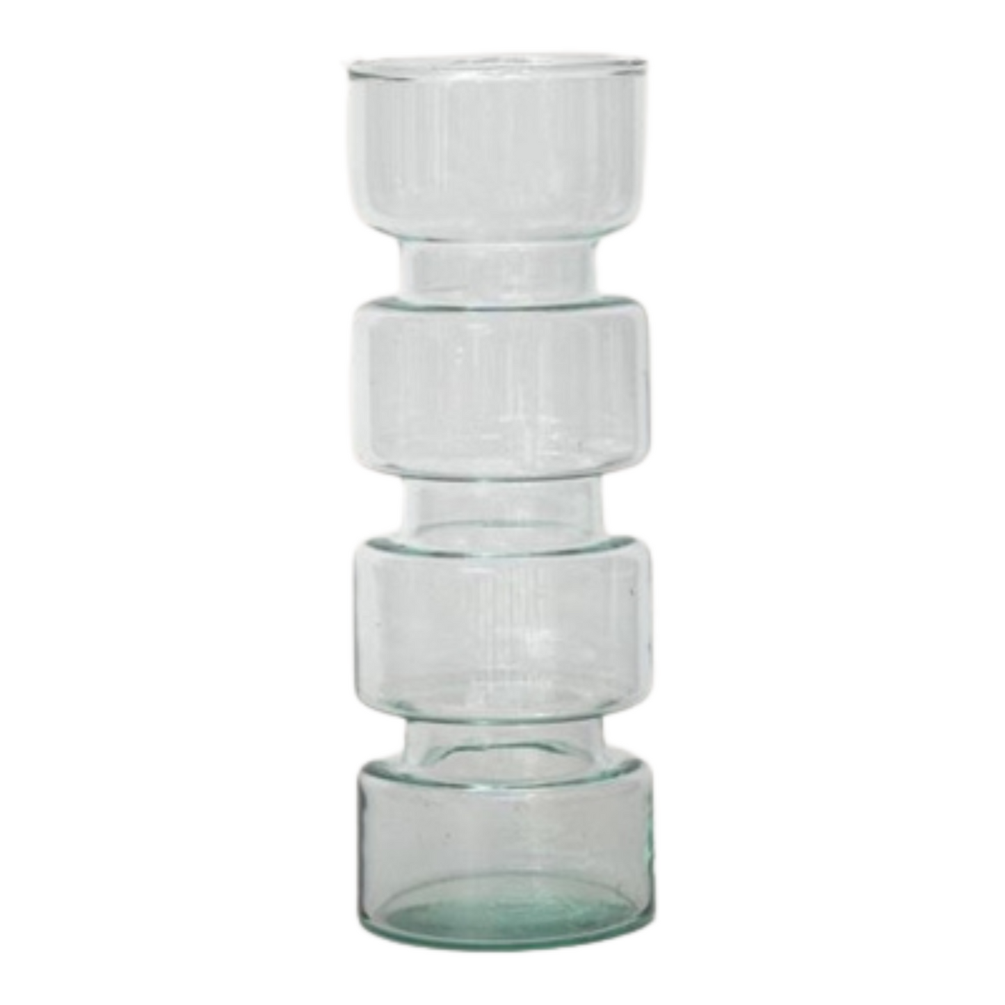Transparent Recycled Glass Vase