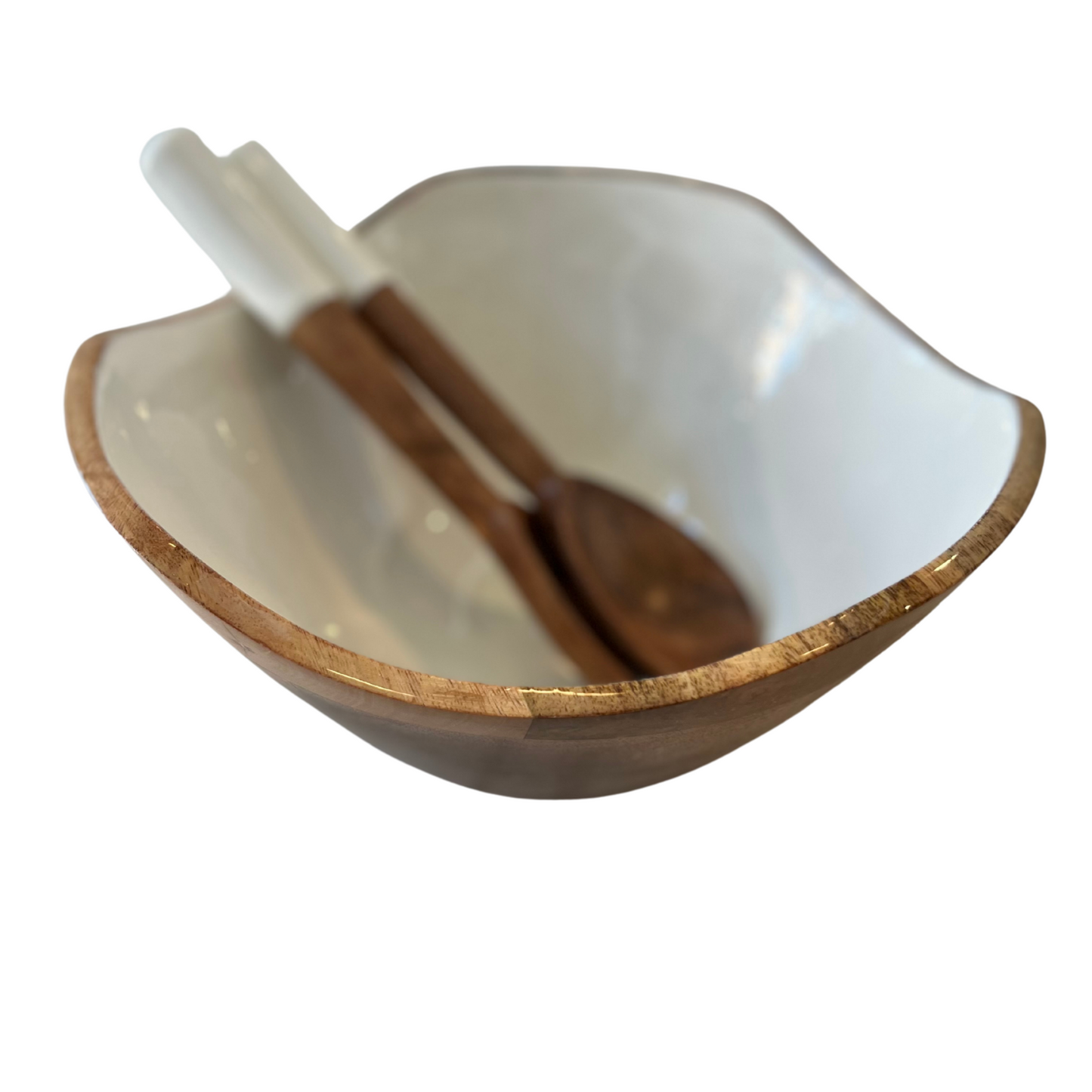 Indy Home Bright Mango Wood Bowl & Server Set