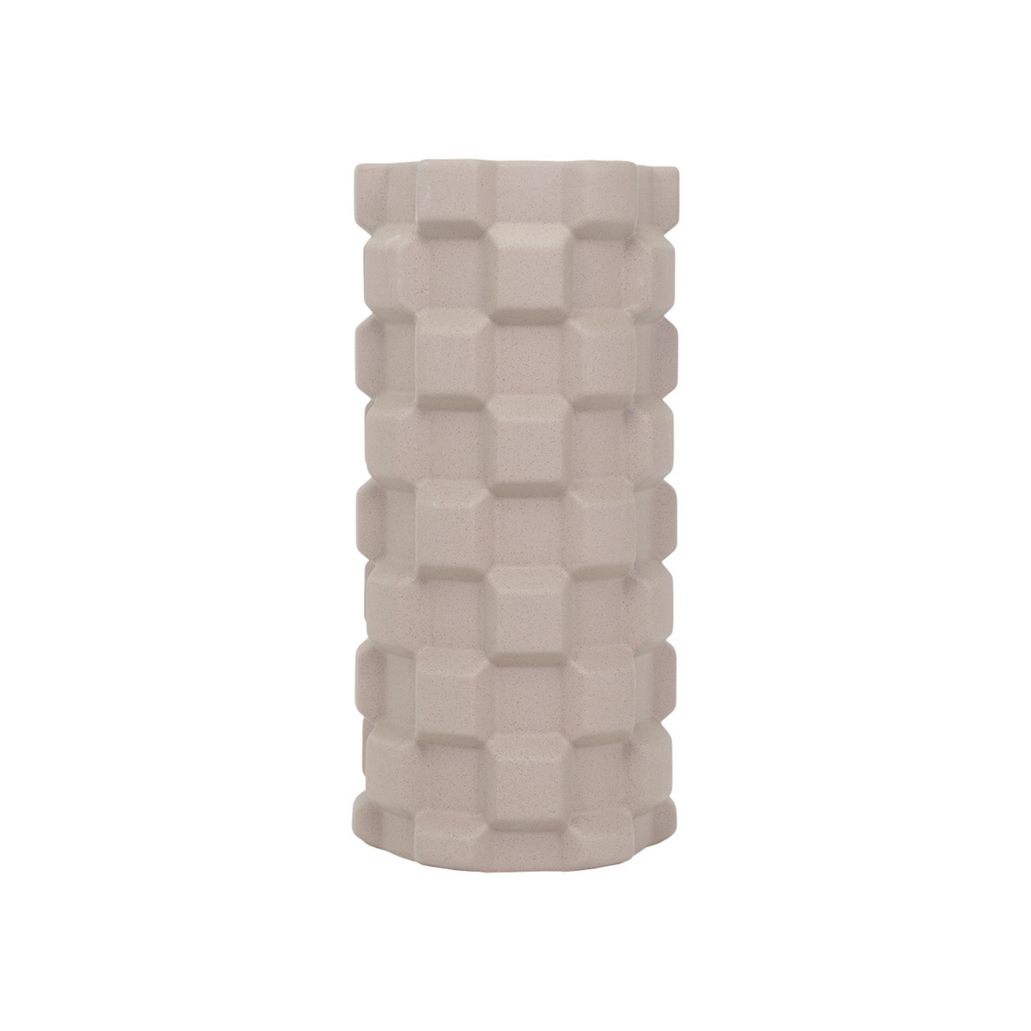 Raised Square Ceramic Vase