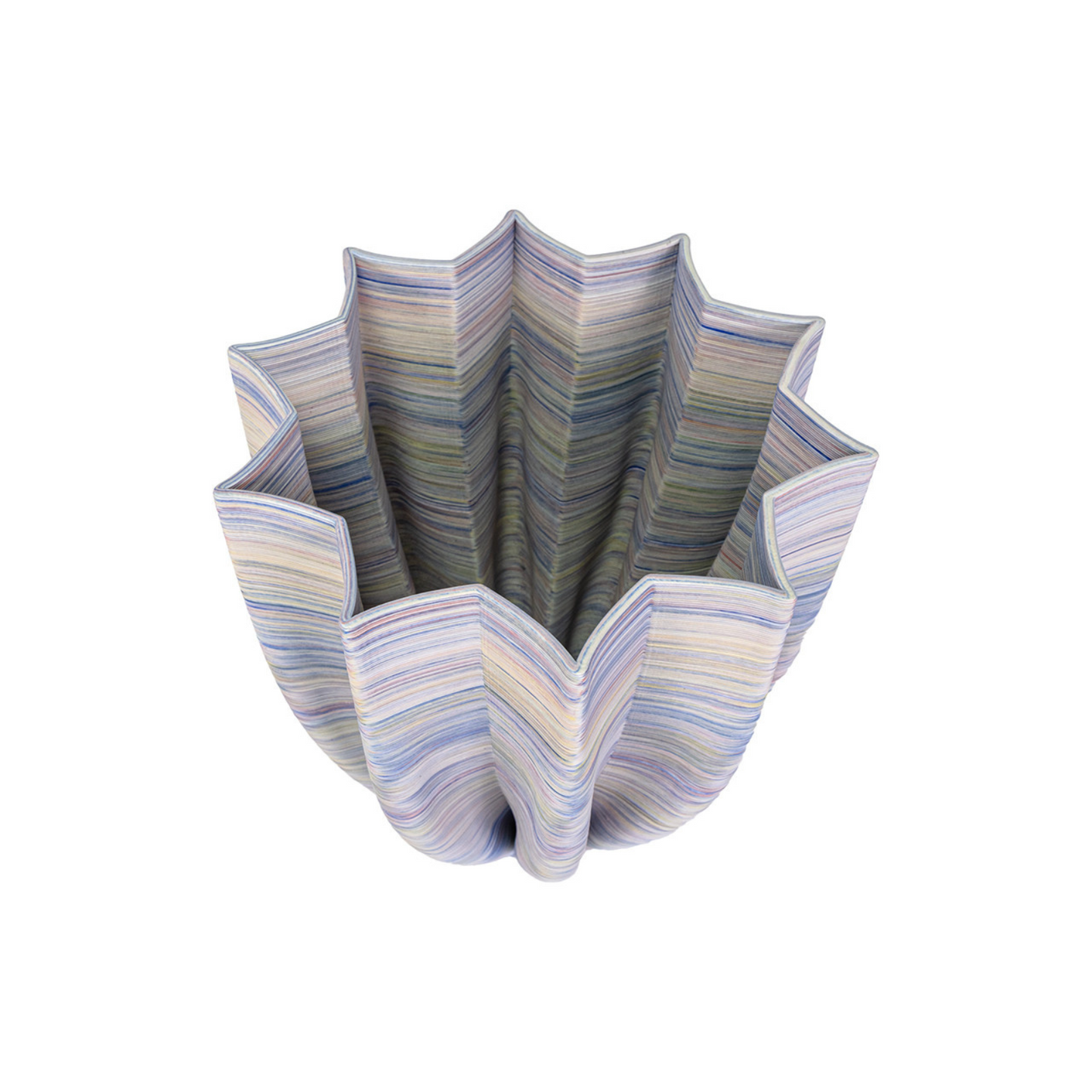 Wavy Porcelain Vase