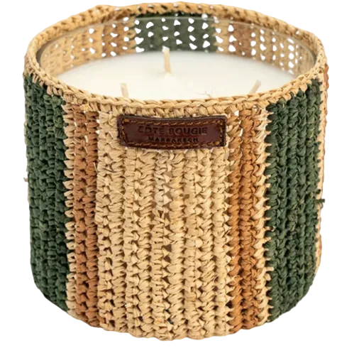 Raffia Maya Candle