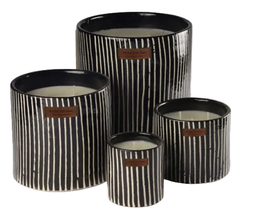 Zebra Noir Candles