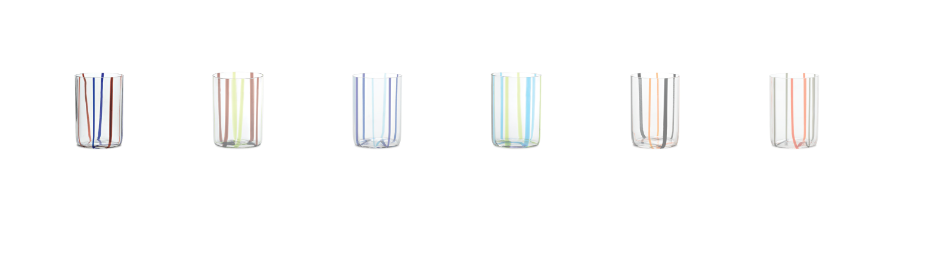 Tirache Stripe Tumbler (Set of 6) Indy Home Tirache Stripe Tumbler (Set of 6) Indy Home