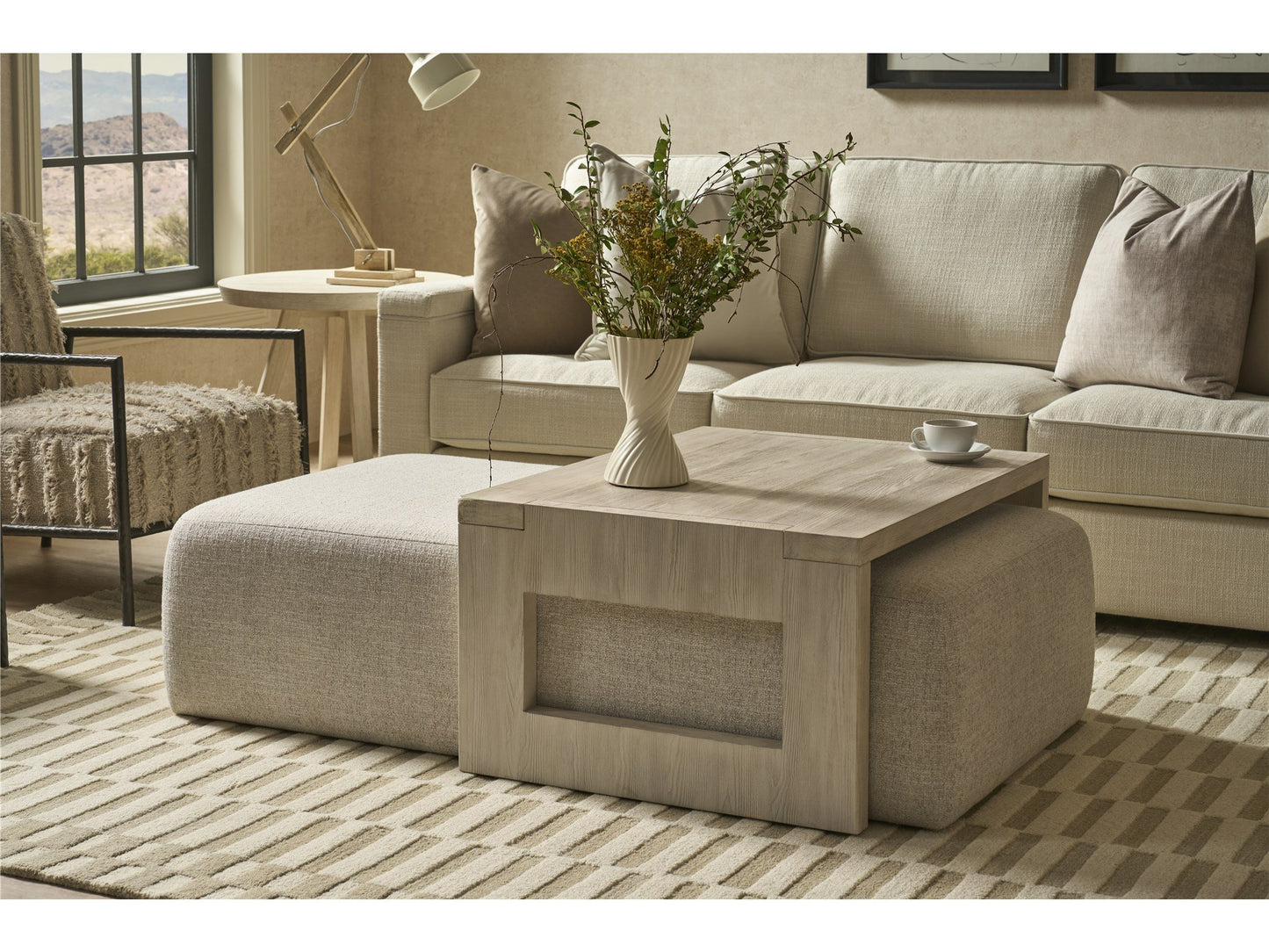 Nesting Cocktail Ottoman