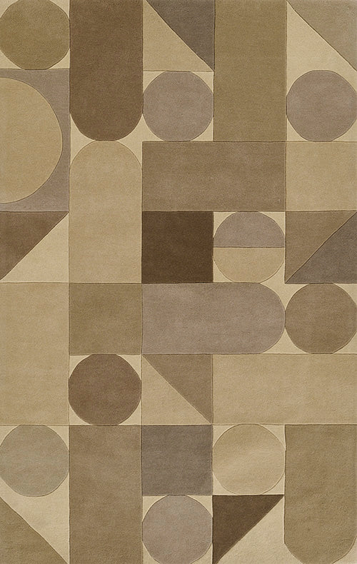 Geometric Color Wool Rug