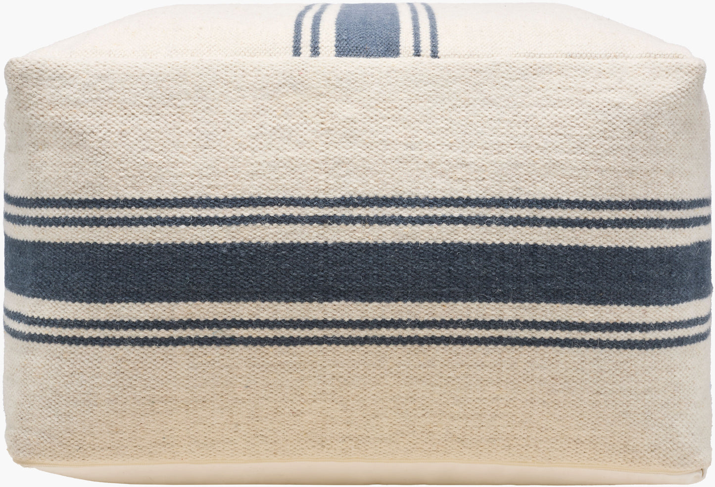 Woven Wool & Cotton Pouf