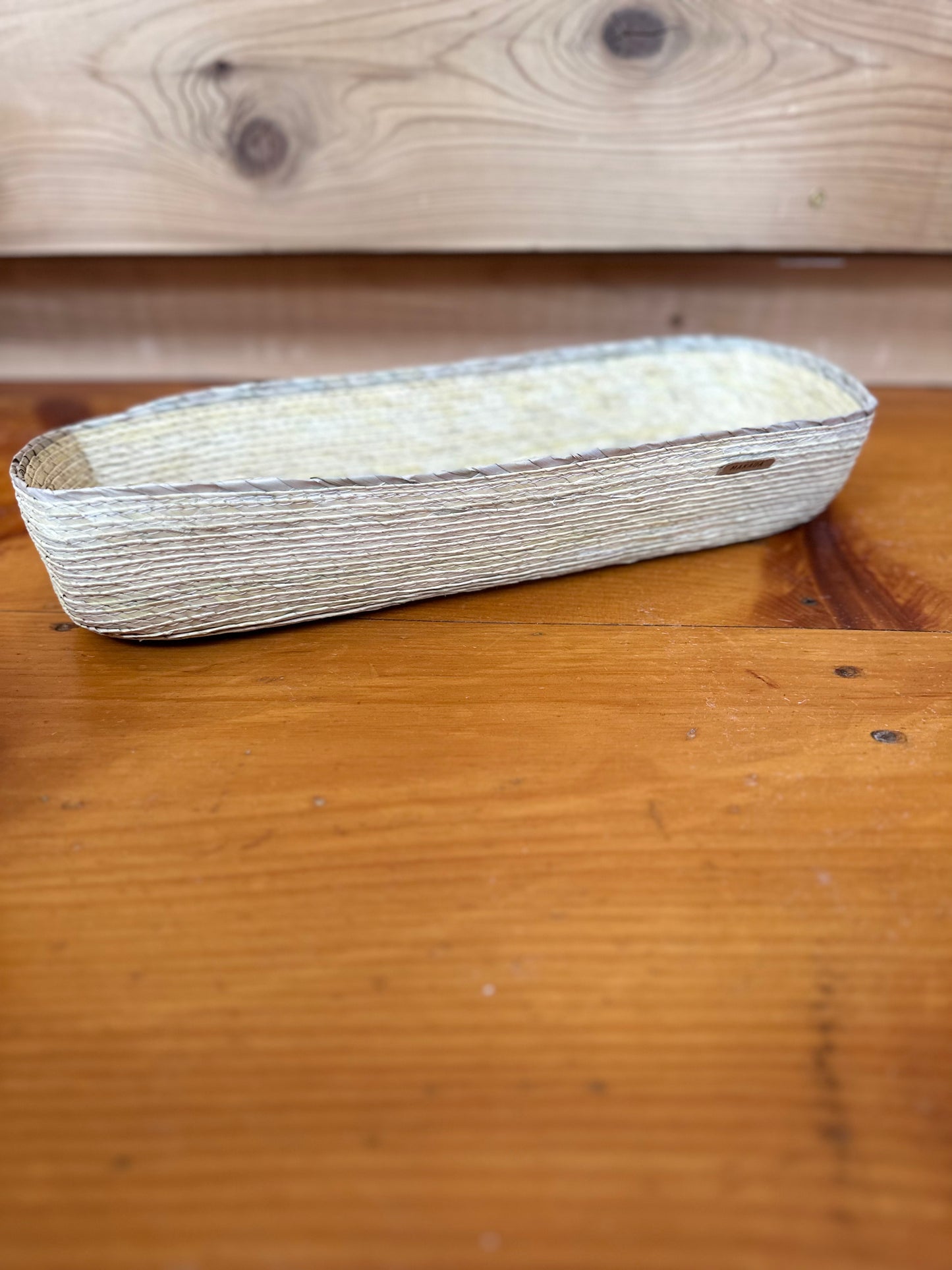 Rectangular Natural/Stripe Basket