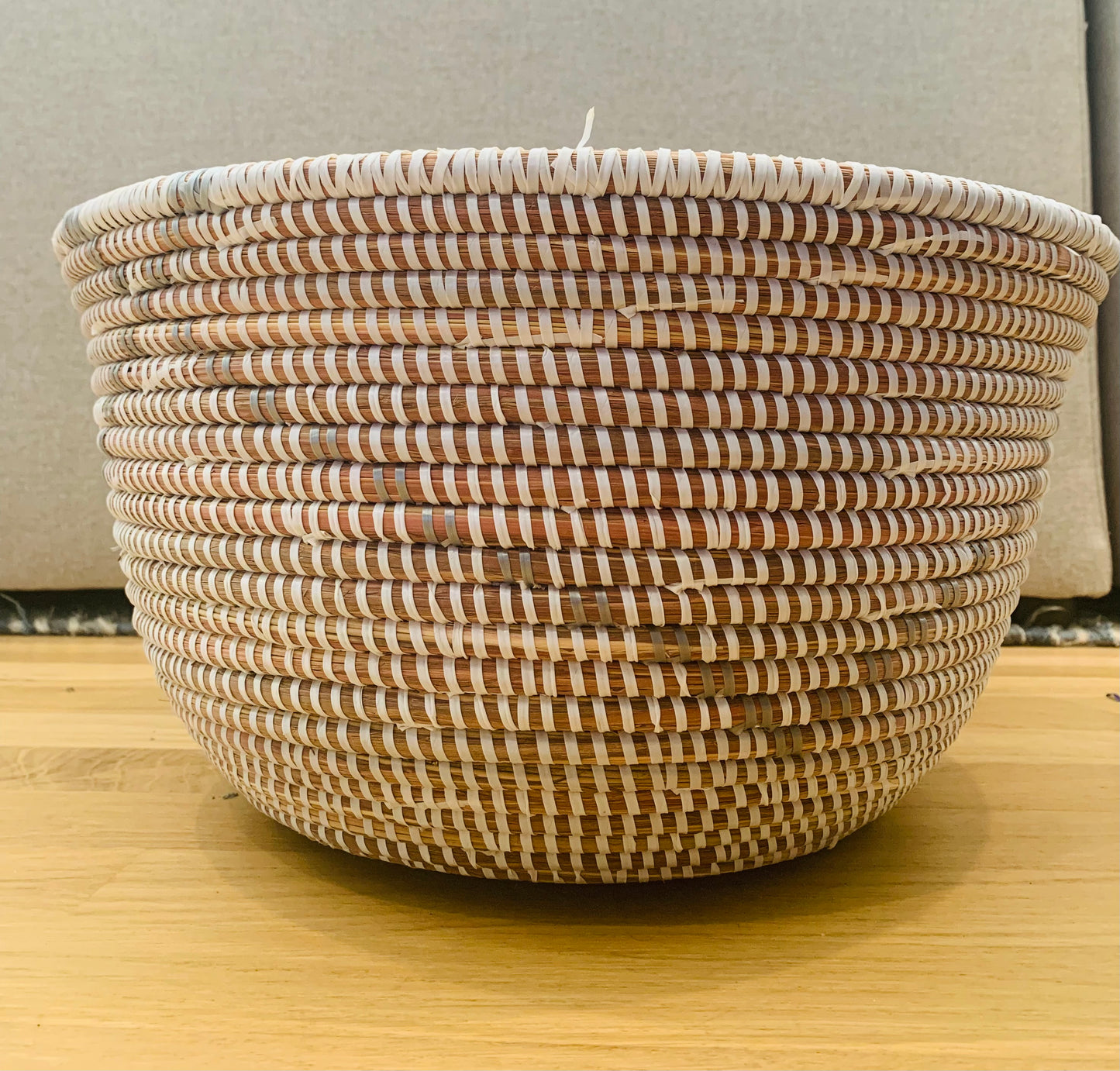 Grey Diamond Floor Basket
