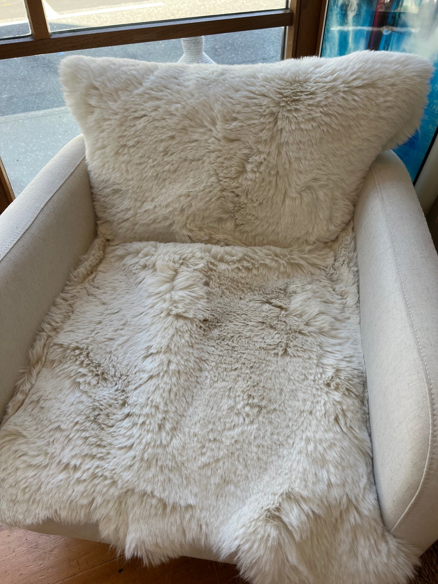 Faux Sheepskin Chair Cover