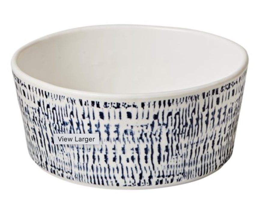 Tribal Blue Soup Bowl