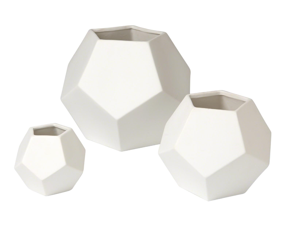 Faceted Vases
