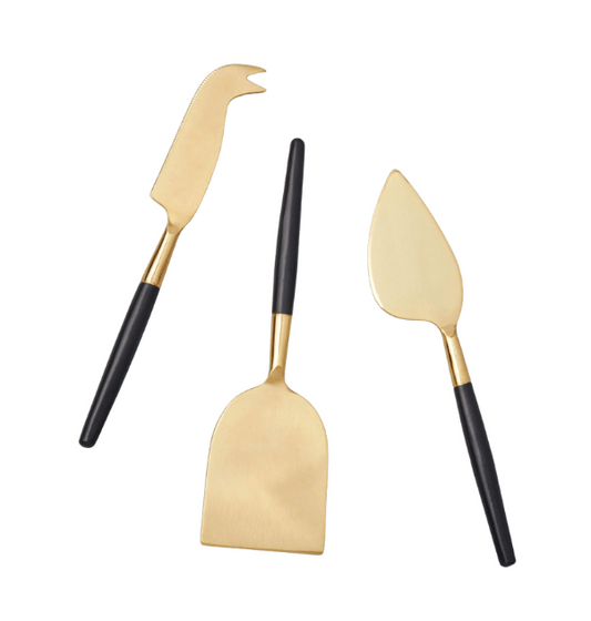 Black & Gold Cheese (Set of 3)