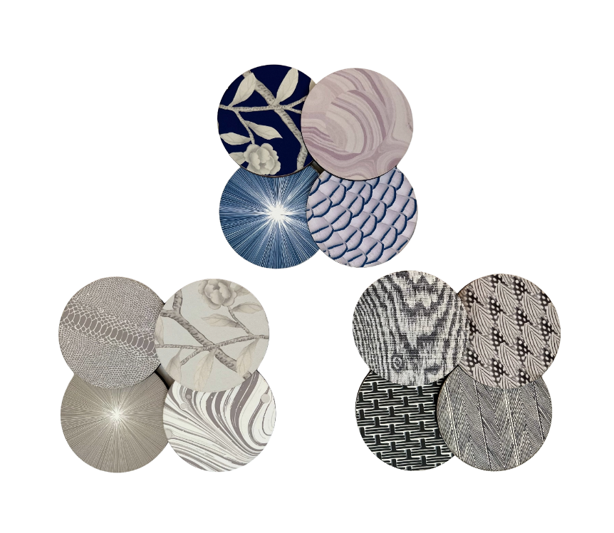 Graphic Cork Coasters (Set of 4)