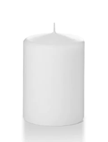 White Pillar Candle