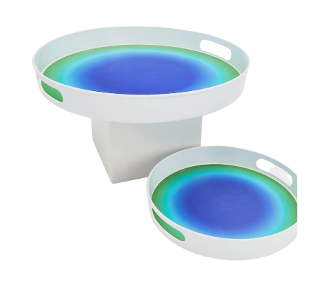 Ombre Rimmed Lazy Susan