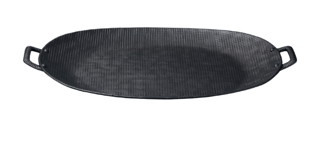 Crosshatch Aluminum Tray w/ Handles