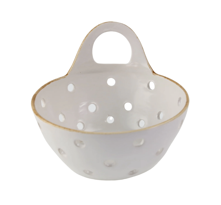 Tan Rim Colander Basket