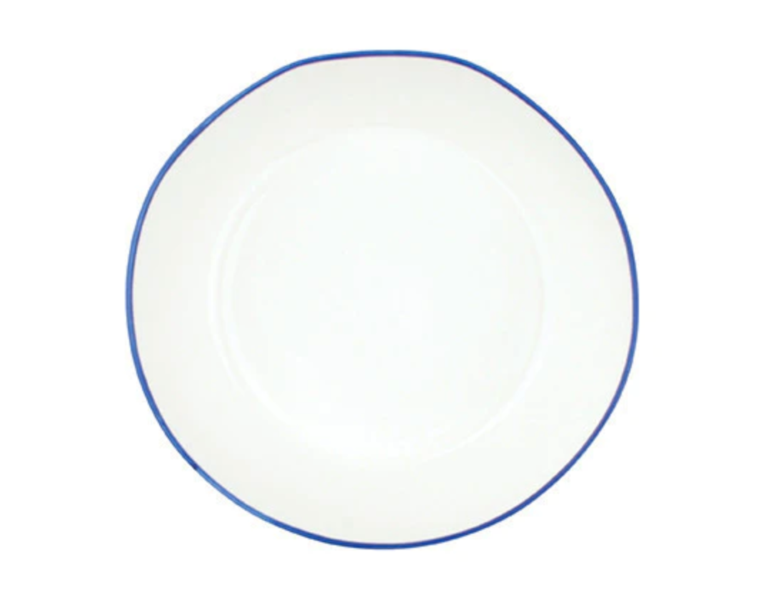 Abbesses Blue Rim Pasta Bowl