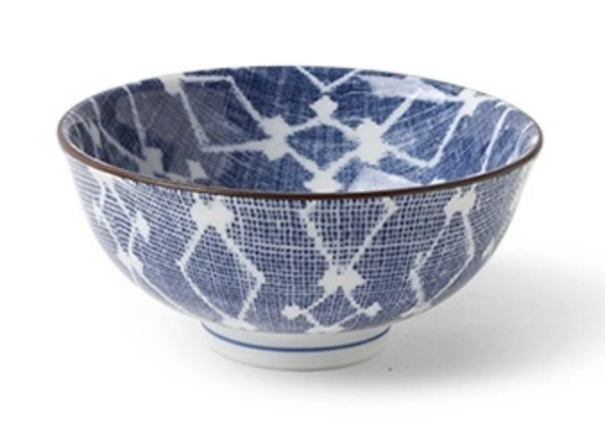 Aizome Hishi Rice Bowl