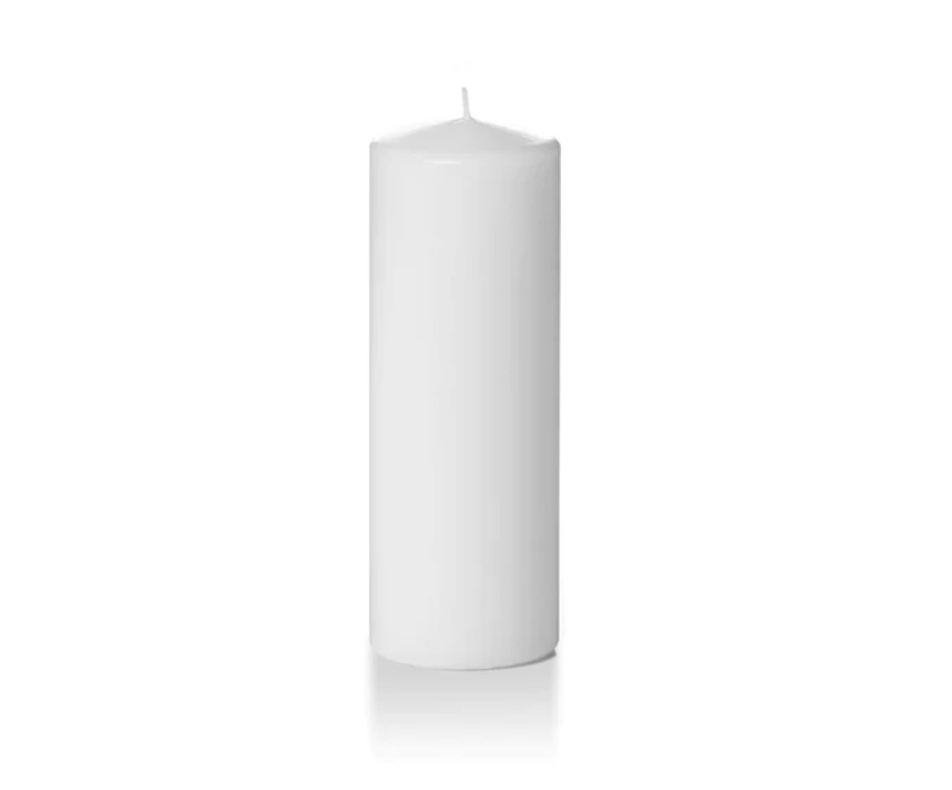 White Pillar Candle