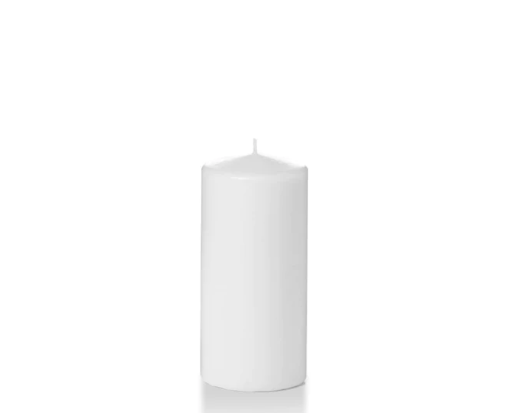 White Pillar Candle
