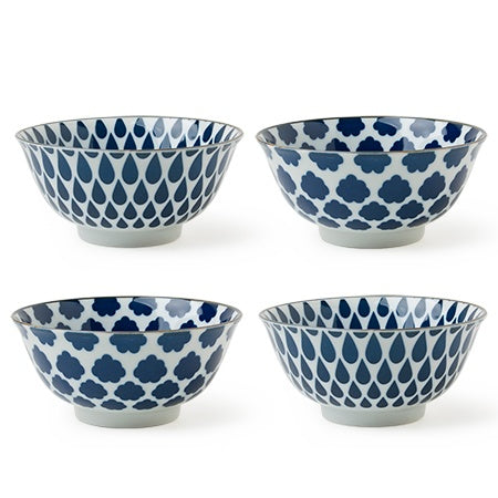 Blue & White 5.75" Bowl Set