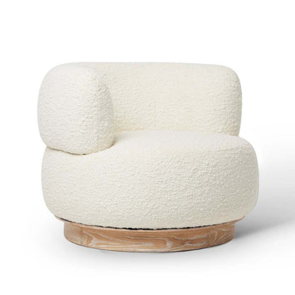 Boucle Swivel Lounge Chair