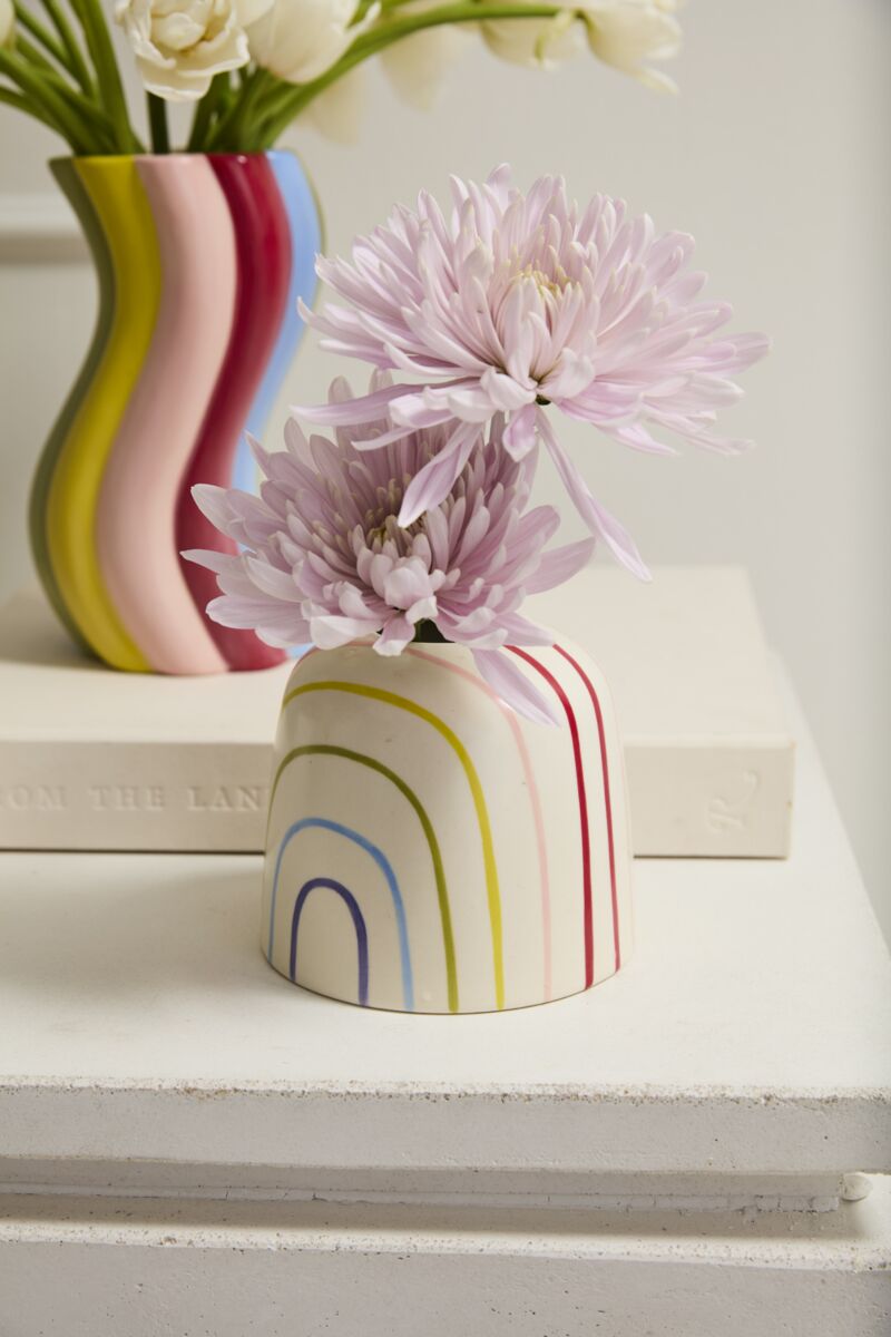 Rainbow Ceramic Budvase