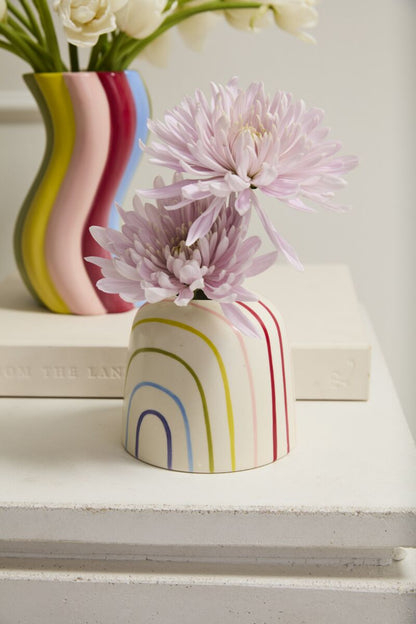 Rainbow Ceramic Budvase