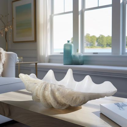 Pearlized Clam Shell Bowl