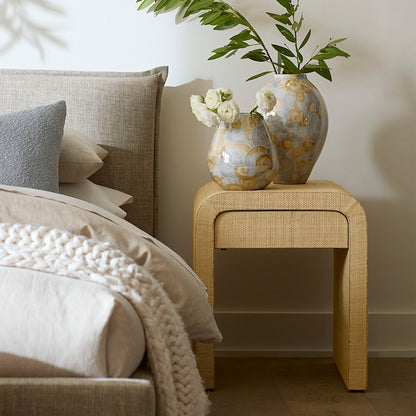 Raffia Side Table