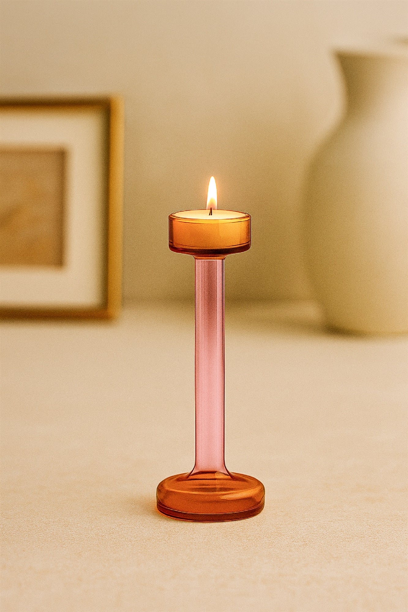 Glass Candle Holders