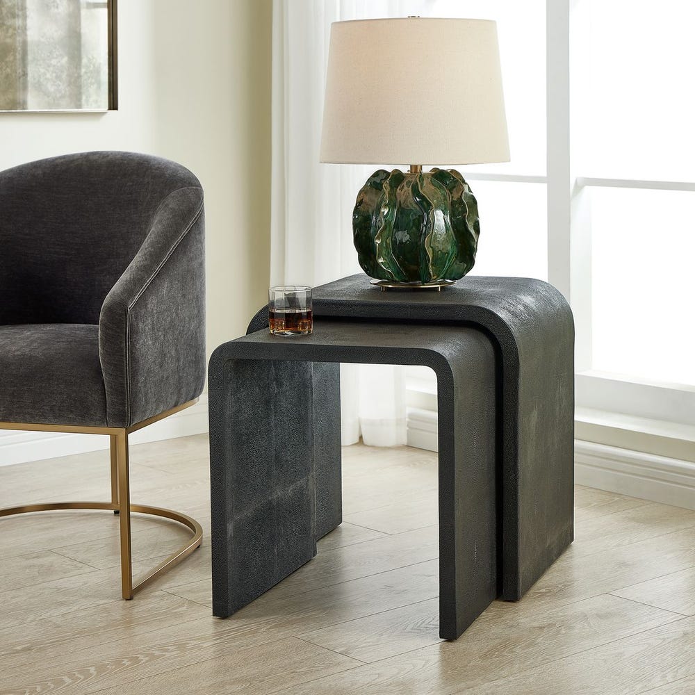 Wood Nesting Side Tables