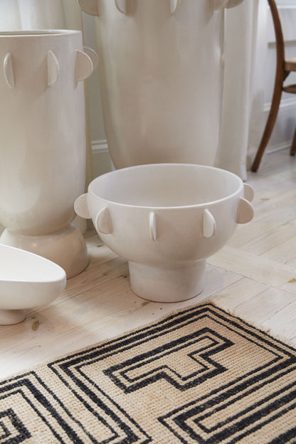 Large Footed Ceramic Bowl