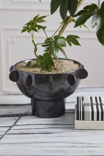 Large Versatile Footed Ceramic Bowl