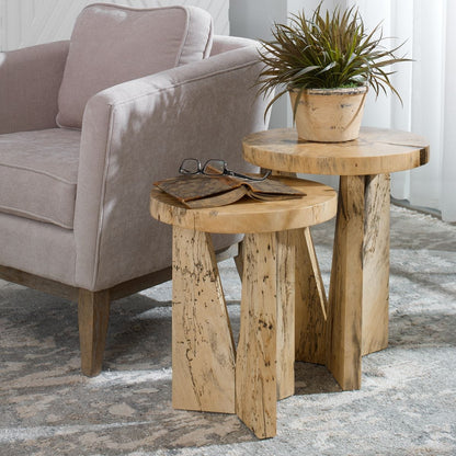 Tamarind Wood Nesting Tables (Set of 2)
