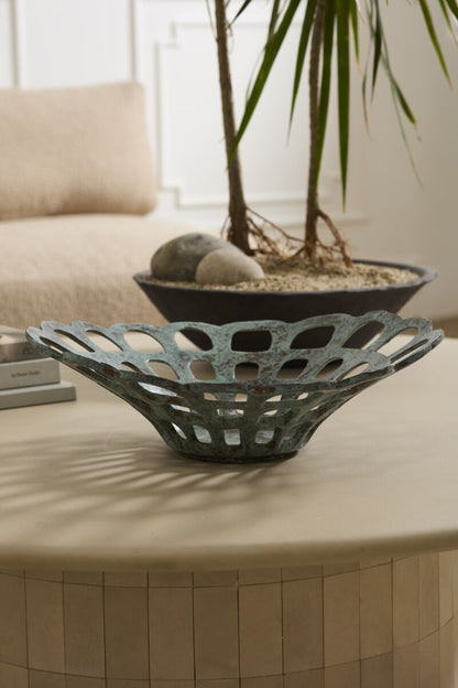 Cast Aluminum Decorative Bowl