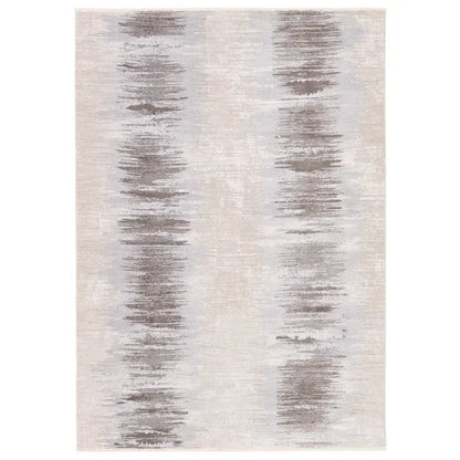 En Blanc Polyester & Viscose Rug